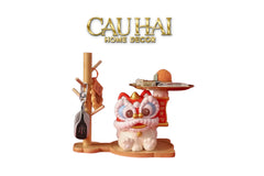 Tượng Kim Lân Phúc Mãn Đường Guardian Lion Key Figurines Hanging Tree 27x29-CẬU HAI HOME DECOR