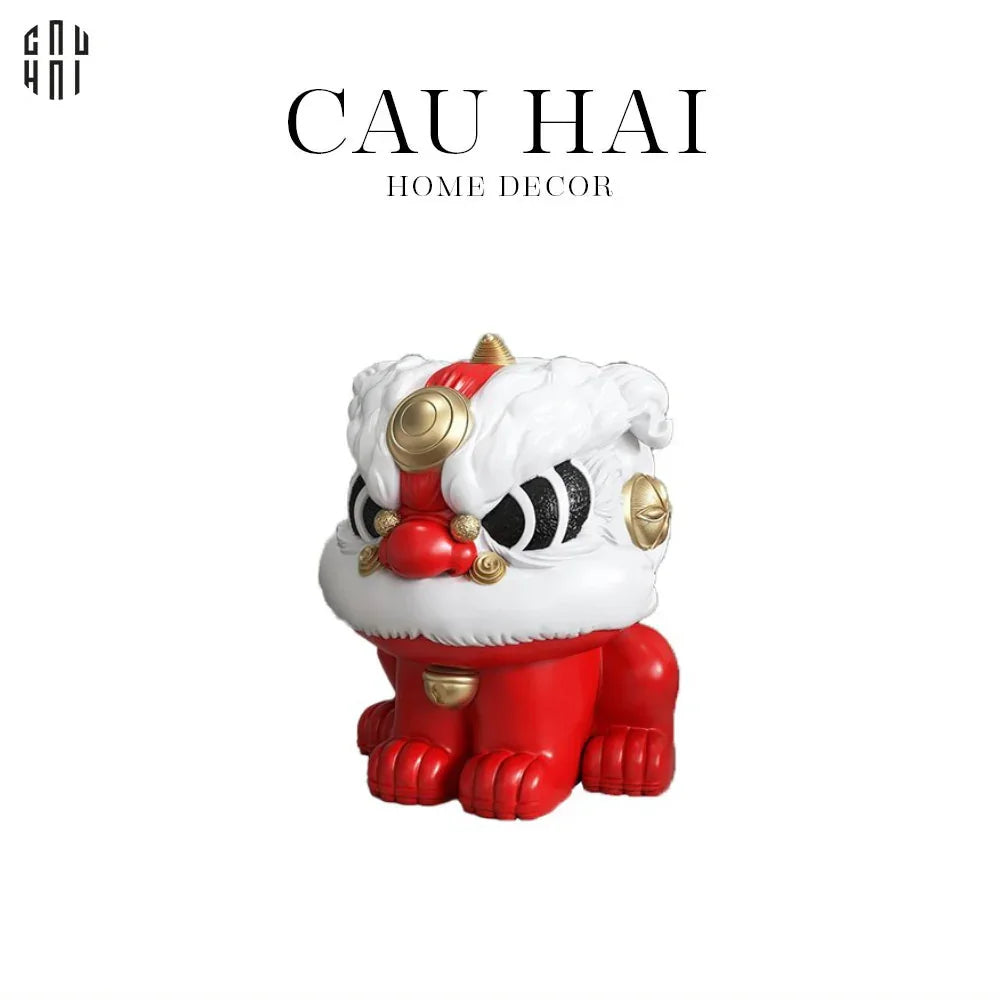 TƯỢNG KỲ LÂN ĐỎ SS25-CẬU HAI HOME DECOR