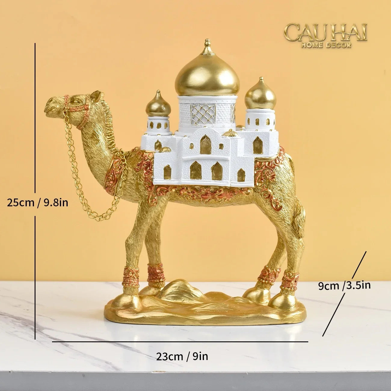 Tượng Lạc Đà Royal Caravan D’Or Camel - Oriental Voyage-CẬU HAI HOME DECOR