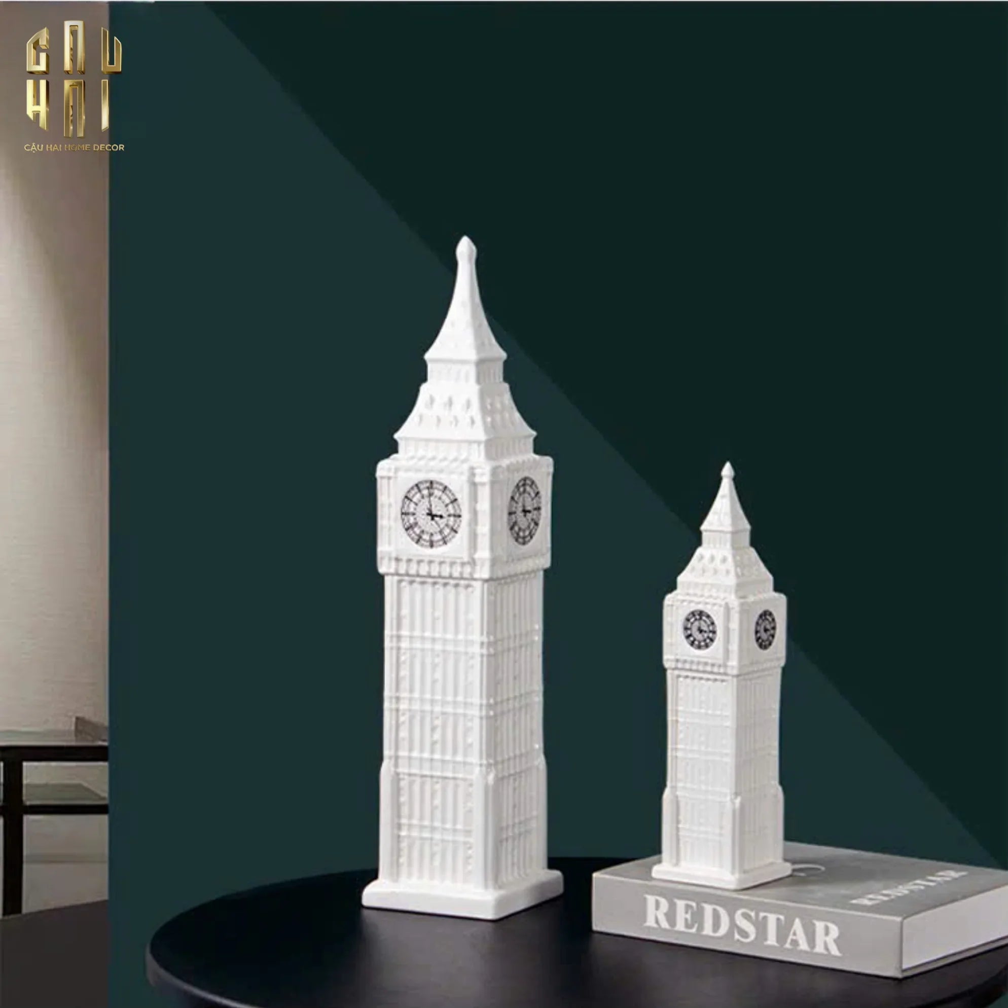 TƯỢNG LONDON BIG BEN CLOCK TOWER H30-CẬU HAI HOME DECOR