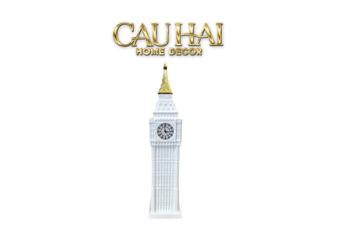 Tượng London Big Ben Clock Tower H30/48-TƯỢNG TRANG TRÍ-Đối tác tại Trung Quốc theo từng đơn đặt hàng-H48-CẬU HAI HOME DECOR