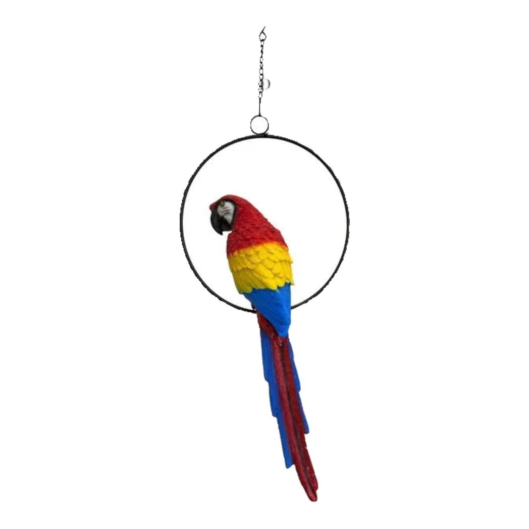 Tượng Maison Jungle Parrot - Ara On Circle
