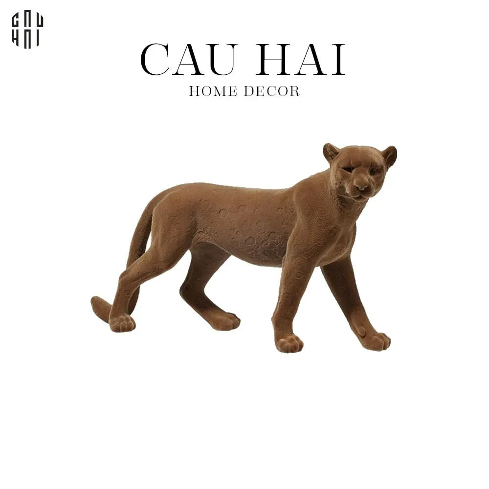 TƯỢNG MAJESTIC LEOPARD-CẬU HAI HOME DECOR