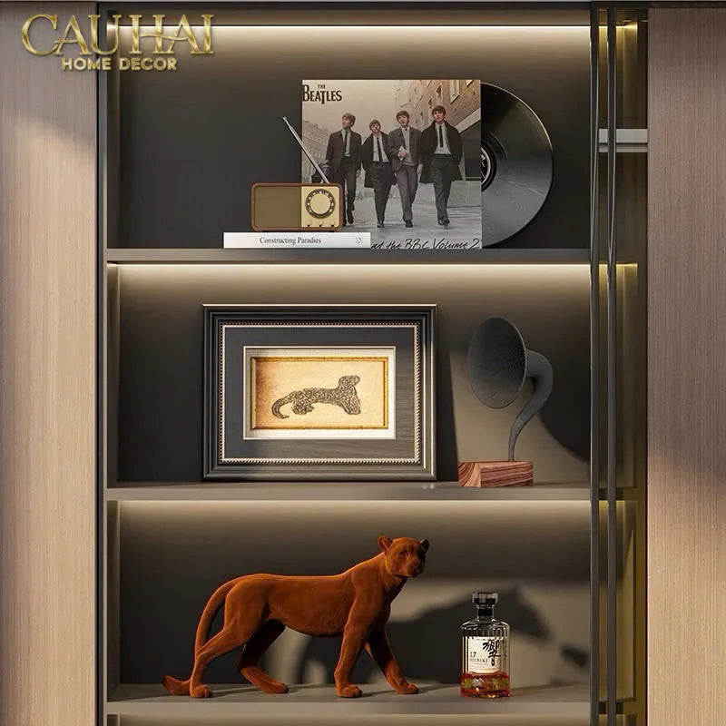 TƯỢNG MAJESTIC LEOPARD-CẬU HAI HOME DECOR