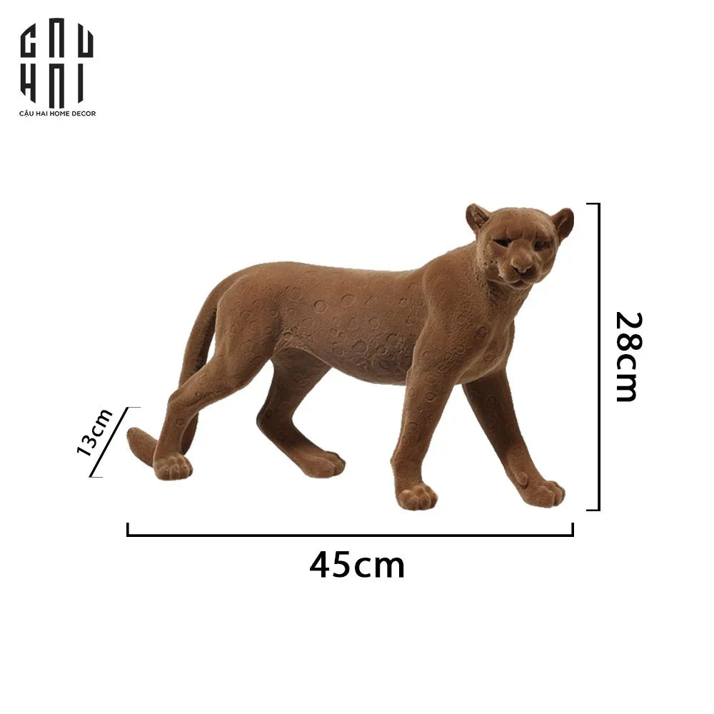 TƯỢNG MAJESTIC LEOPARD-CẬU HAI HOME DECOR