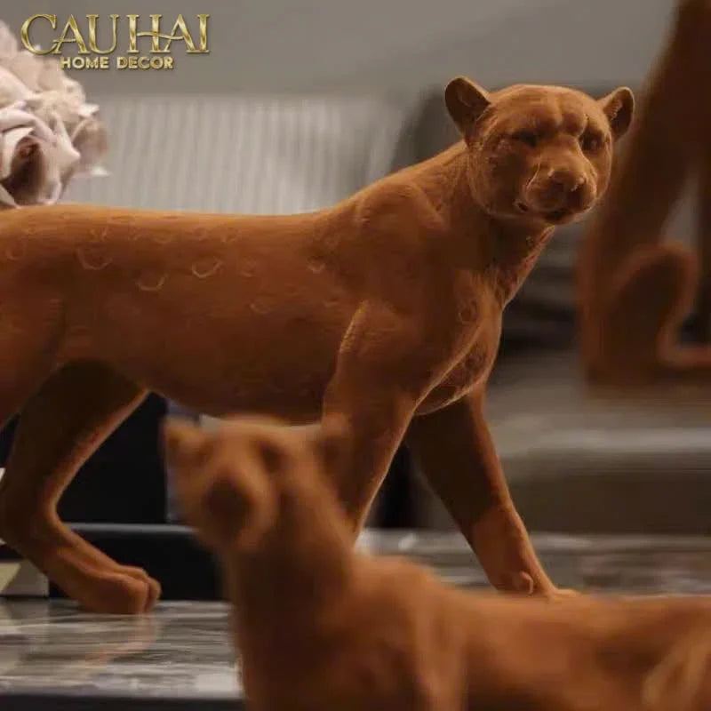 TƯỢNG MAJESTIC LEOPARD-CẬU HAI HOME DECOR