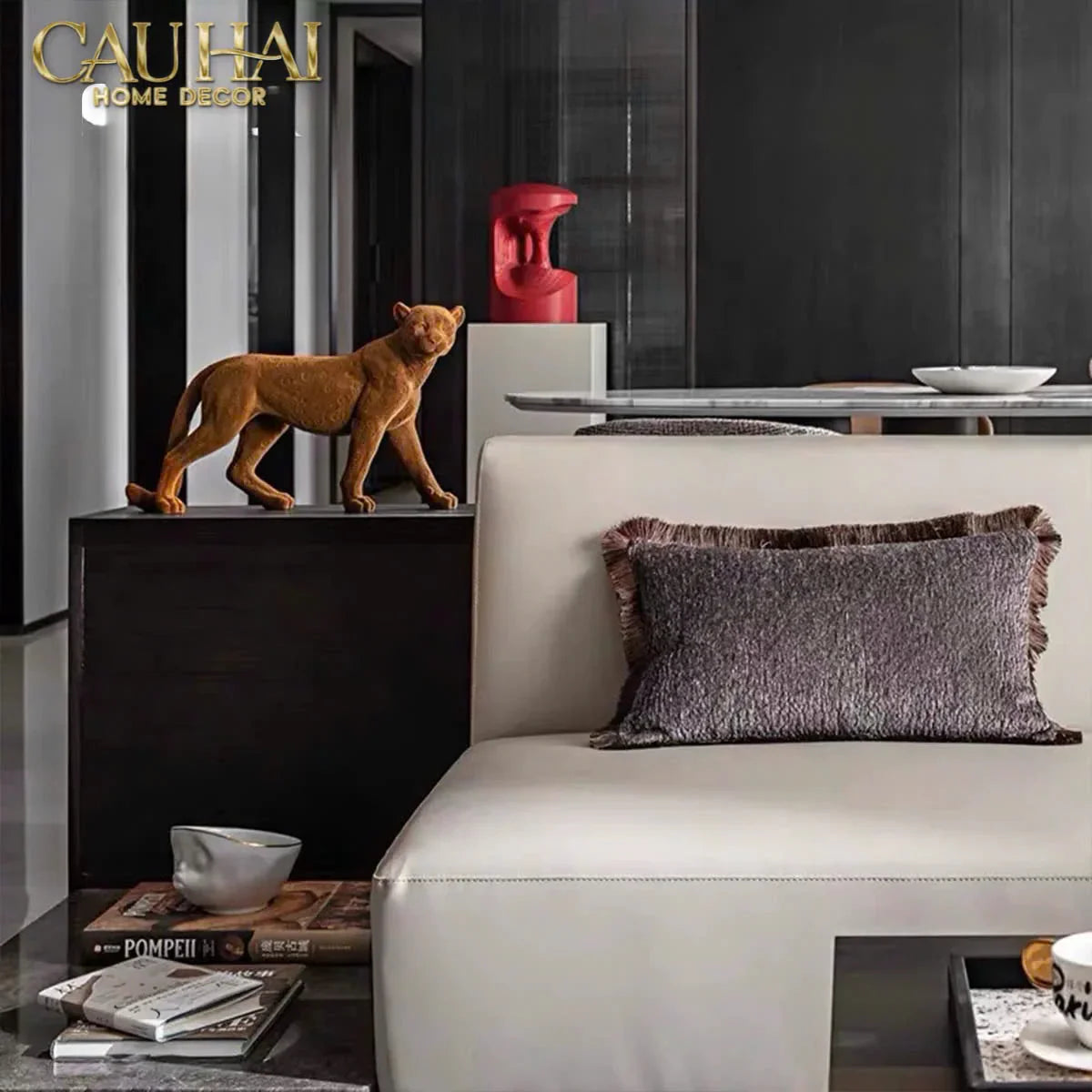 TƯỢNG MAJESTIC LEOPARD-CẬU HAI HOME DECOR