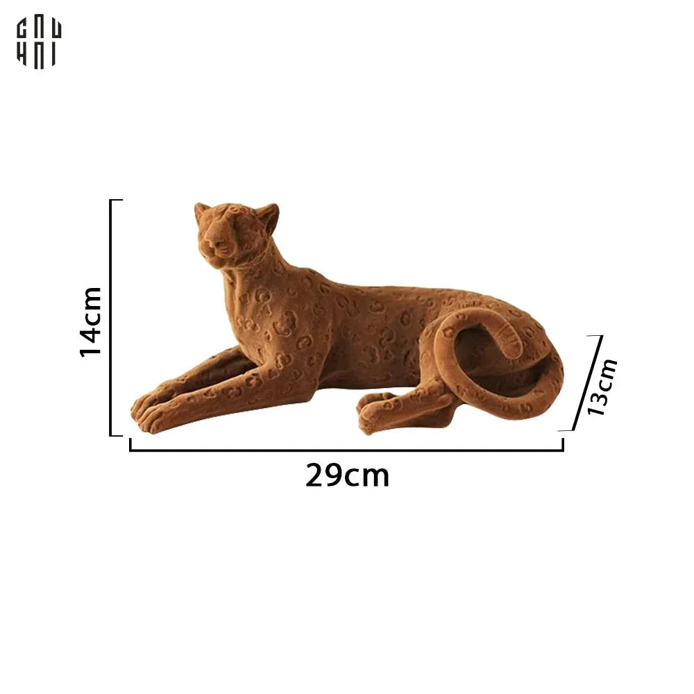 TƯỢNG MAJESTIC LEOPARD - LAYING-CẬU HAI HOME DECOR