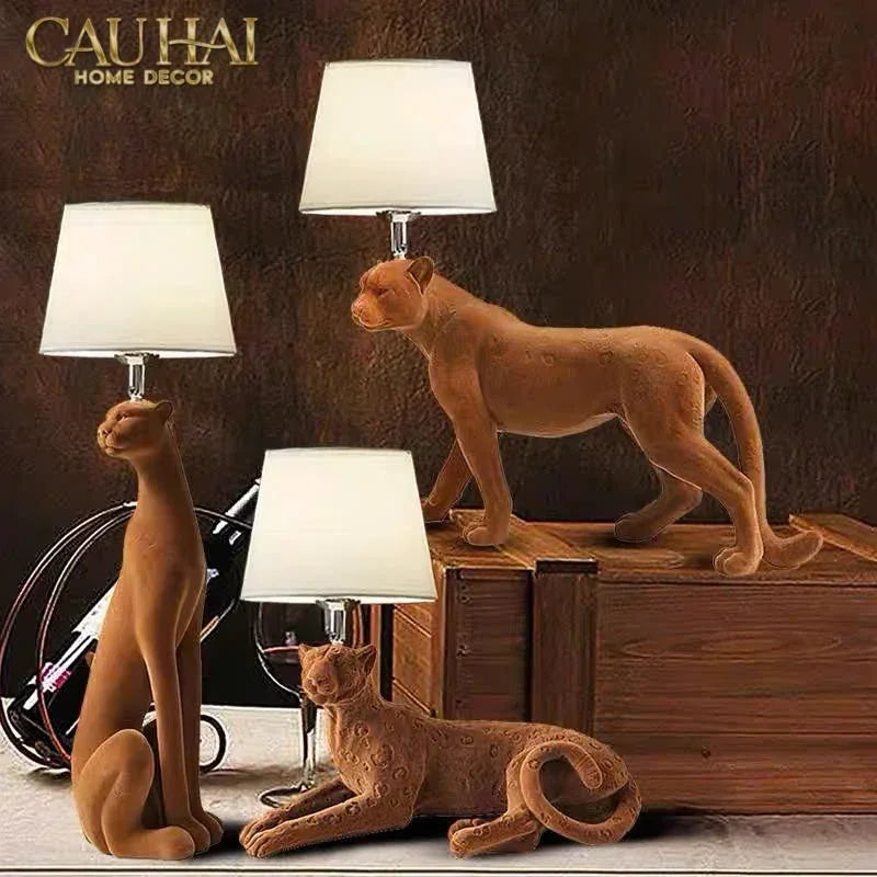 TƯỢNG MAJESTIC LEOPARD - LAYING-CẬU HAI HOME DECOR