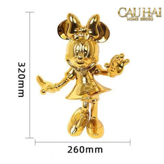 Tượng Mickey - Minnie Pinkyboo Ballet H29-CẬU HAI HOME DECOR