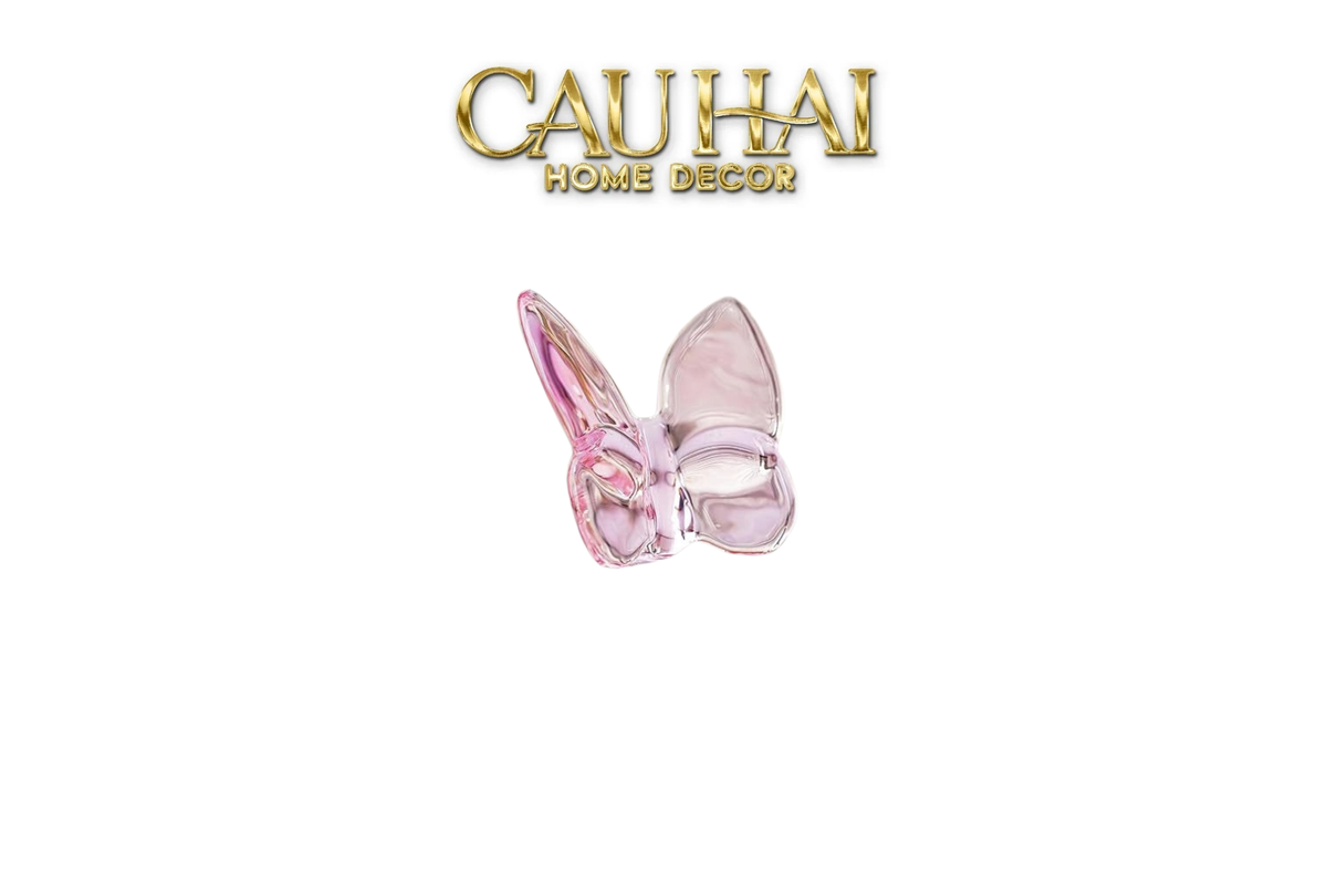 Tượng Mini Bướm Pha Lê Papillon Chromatique 7x8-TRANG TRÍ-CẬU HAI HOME DECOR-Rosé-CẬU HAI HOME DECOR