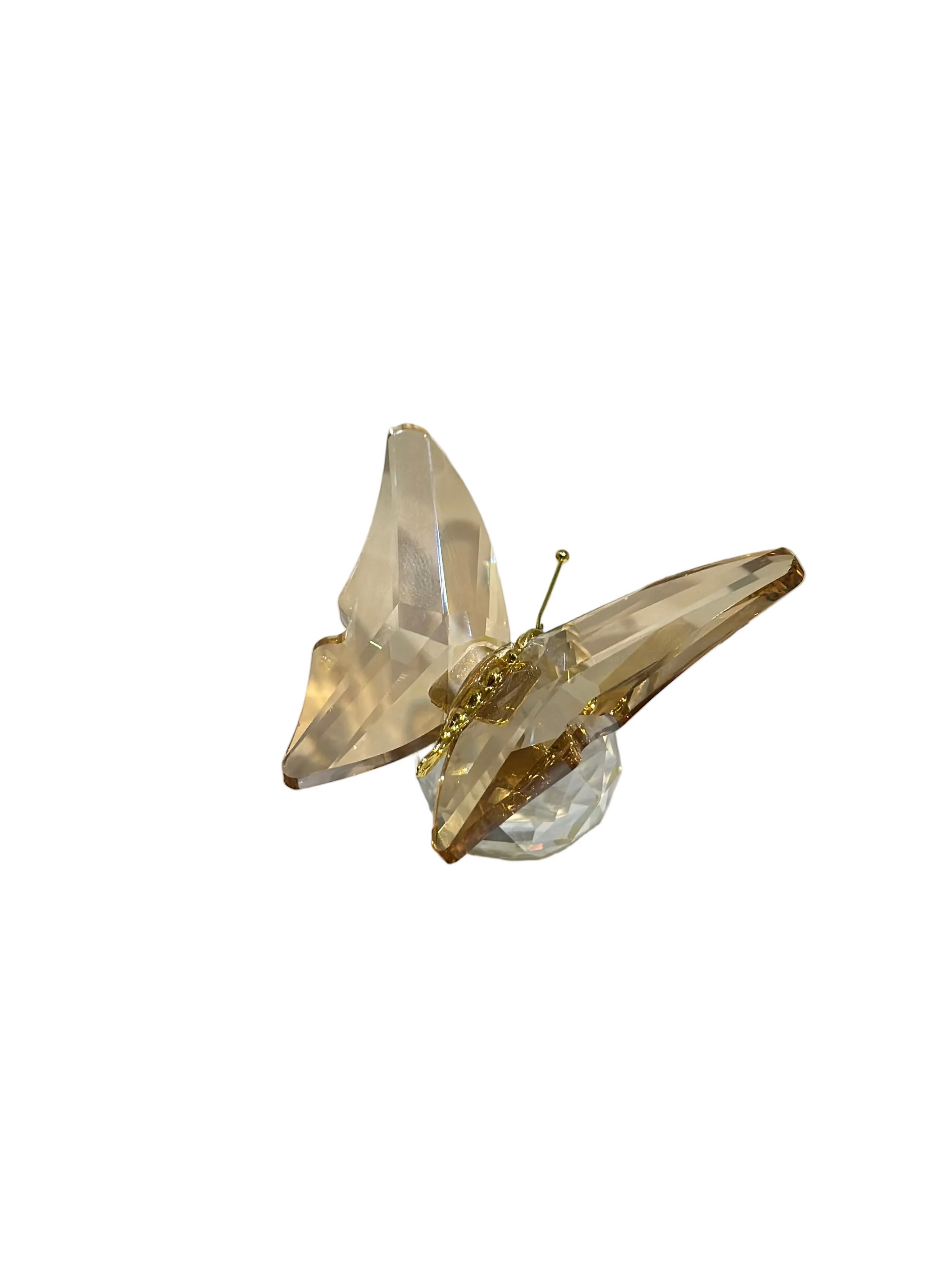 Tượng Mini Bướm Pha Lê Petit Papillon En Cristaleries 7.5x7x5-TRANG TRÍ-CẬU HAI HOME DECOR-CHAMPAGNE-CẬU HAI HOME DECOR