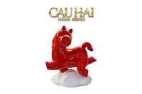 Tượng Ngựa Gốm Chu Mã An Yên Cloudborne Crimson Joyful Cheval-CẬU HAI HOME DECOR