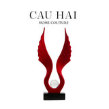 Tượng Nhung Đỏ Scarlet Wings Red Velvet 15x31-CẬU HAI HOME DECOR