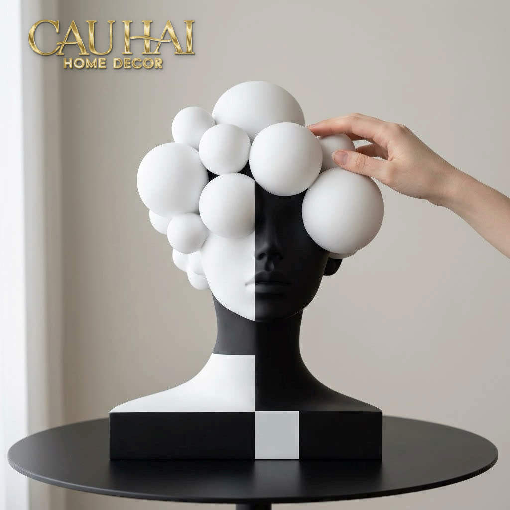 Tượng Quý Cô Dualité Sphère Miroir-CẬU HAI HOME DECOR