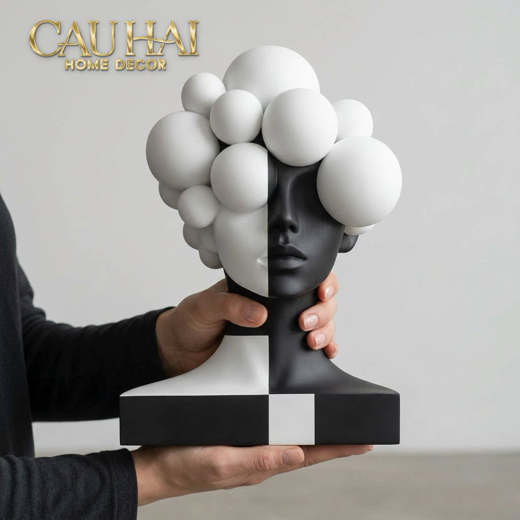Tượng Quý Cô Dualité Sphère Miroir-CẬU HAI HOME DECOR