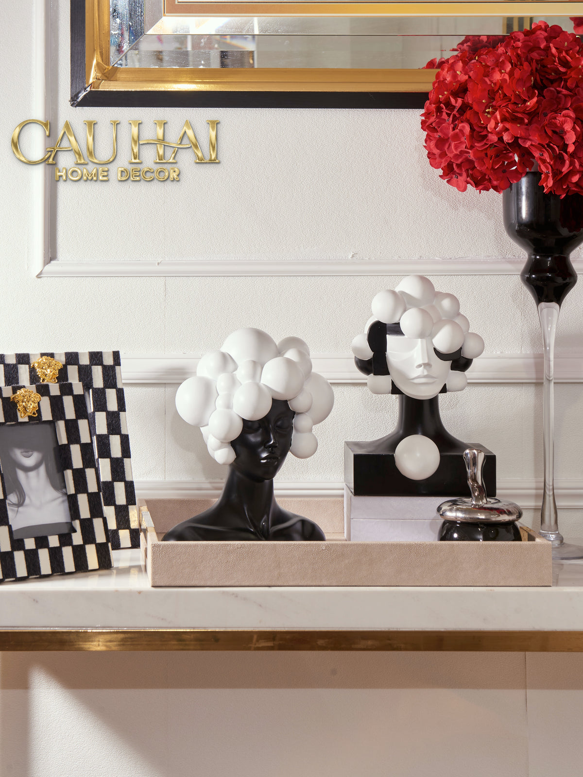 Tượng Quý Cô Dualité Sphère Ombre-TƯỢNG TRANG TRÍ-CẬU HAI HOME DECOR