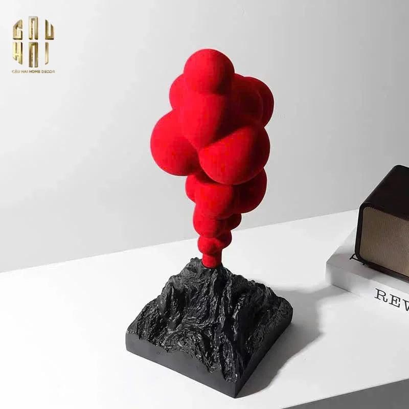 TƯỢNG RED VELVET VOLCANO FW25 H36-CẬU HAI HOME DECOR