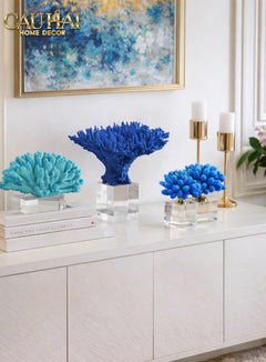 Tượng San Hô Corail Art de Mer Turquoise Sculptural-CẬU HAI HOME DECOR