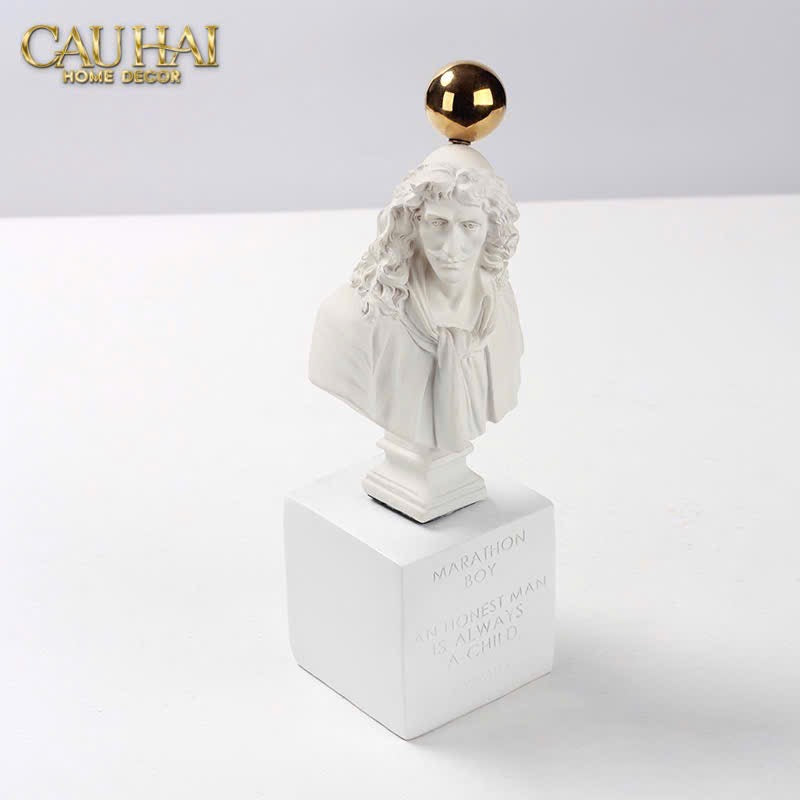 TƯỢNG SOCRATES QUOTE BUST-CẬU HAI HOME DECOR