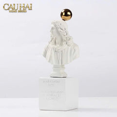 Tượng Socrates Quote Bust-CẬU HAI HOME DECOR