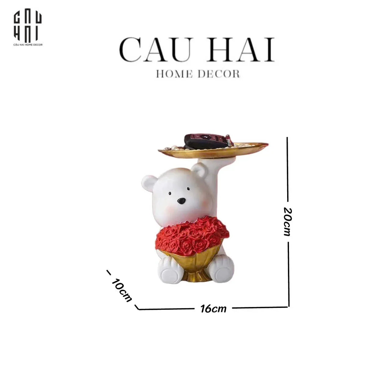 TƯỢNG TEDDY OF LOVE-CẬU HAI HOME DECOR