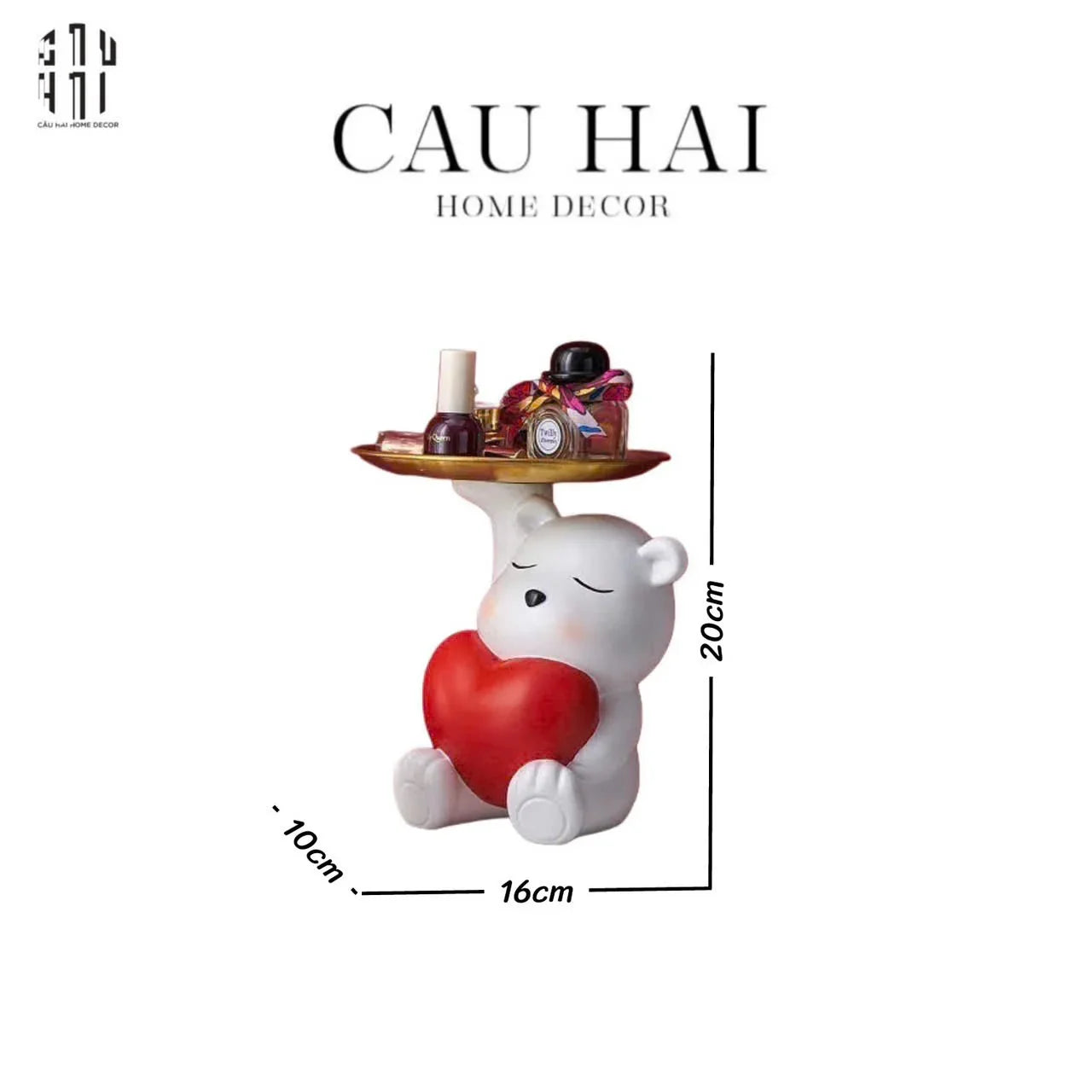 TƯỢNG TEDDY OF SWEETHEART-CẬU HAI HOME DECOR
