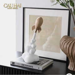 Tượng Tên Lửa Launching Apollo-26 Rocket H33-CẬU HAI HOME DECOR