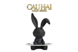 Tượng Thỏ Figurine Modern Art Toy Black Lapin H31-CẬU HAI HOME DECOR