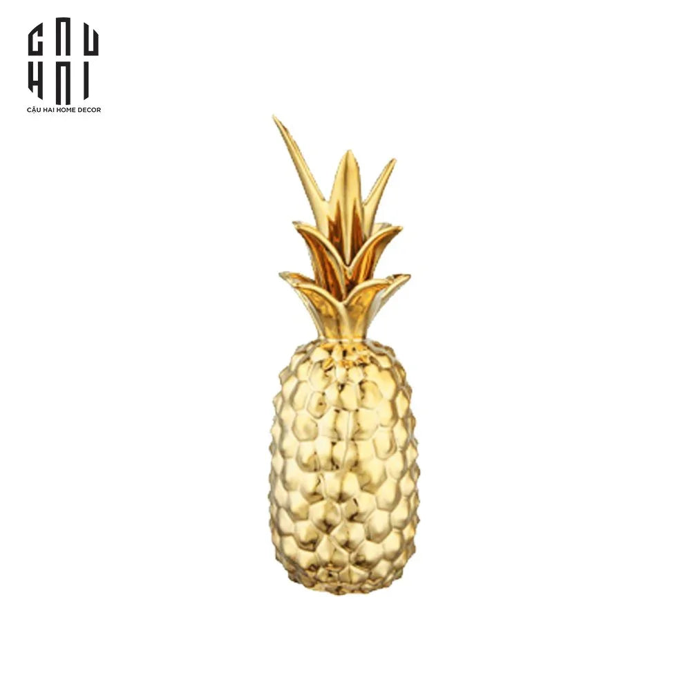 Tượng Trái Thơm Golden Pineapple Premium-CẬU HAI HOME DECOR