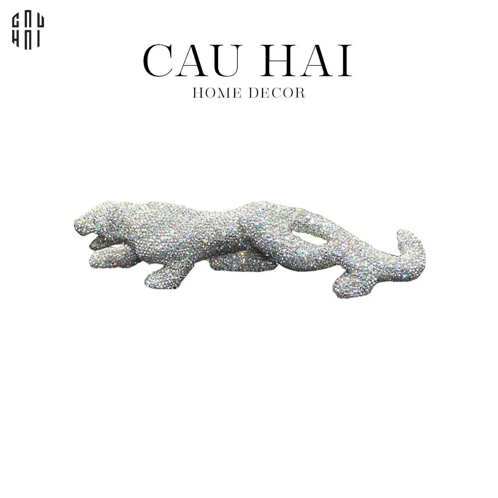 TƯỢNG TRANG TRÍ BLING BLING LEOPARD-CẬU HAI HOME DECOR