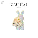 TƯỢNG TRANG TRÍ CERAMIC ROMANTIC BUNNY-CẬU HAI HOME DECOR