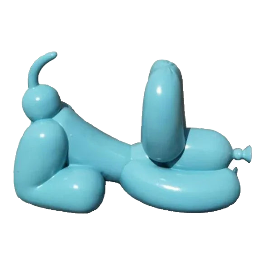 Tượng Trang Trí Chó Light Blue Balloon Ss25
