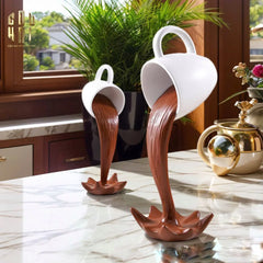 Tượng Trang Trí Coffee Splash Sculpture Fw25-CẬU HAI HOME DECOR