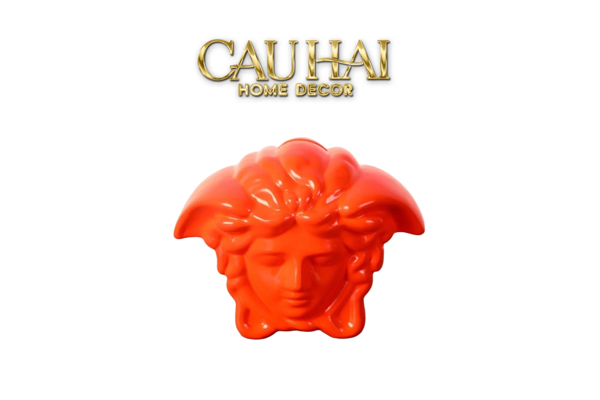 tuong-trang-tri-dung-dong-xu-couture-v-class-money-bank-medusa-signature-orange-18x14-tuong-trang-tri-cau-hai-home-decor - CẬU HAI HOME DECOR