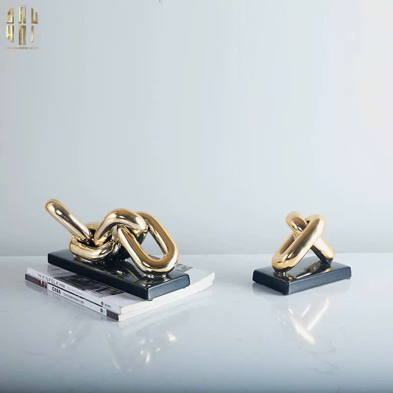 TƯỢNG TRANG TRÍ MARBLE - INFINITY CHAIN-CẬU HAI HOME DECOR