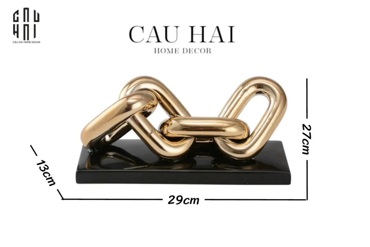 Tượng Trang Trí Marble - Infinity Chain-CẬU HAI HOME DECOR