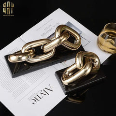 Tượng Trang Trí Marble - Infinity Chain-CẬU HAI HOME DECOR