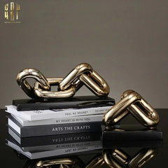 Tượng Trang Trí Marble - Infinity Chain-CẬU HAI HOME DECOR