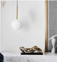Tượng Trang Trí Marble - Infinity Chain-CẬU HAI HOME DECOR