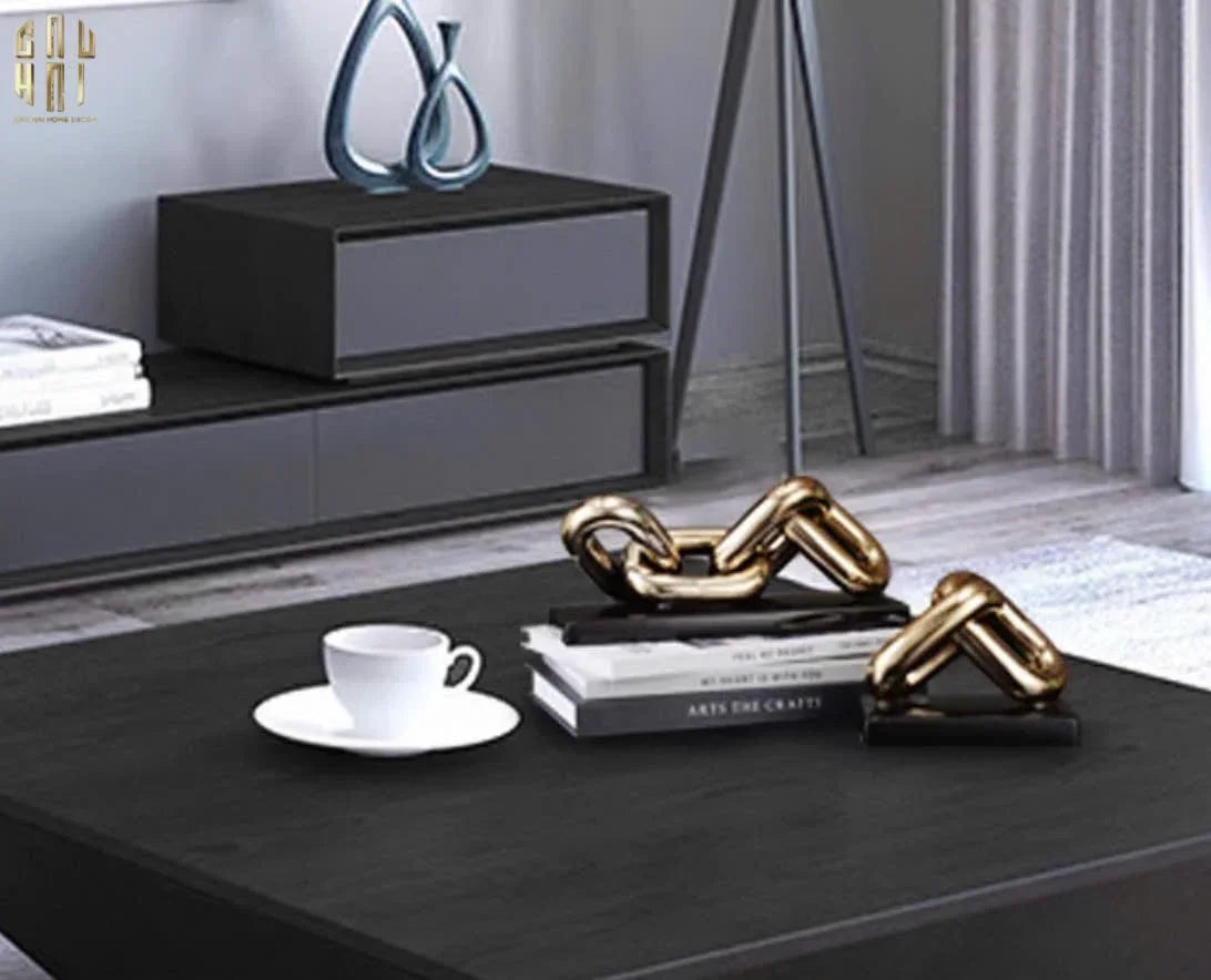 Tượng Trang Trí Marble - Infinity Chain-CẬU HAI HOME DECOR