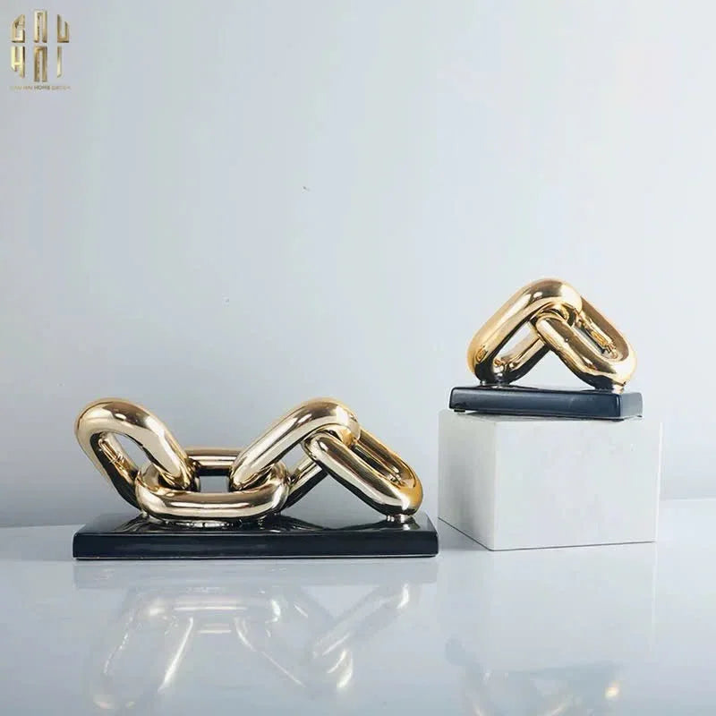 Tượng Trang Trí Marble - Infinity Chain-CẬU HAI HOME DECOR