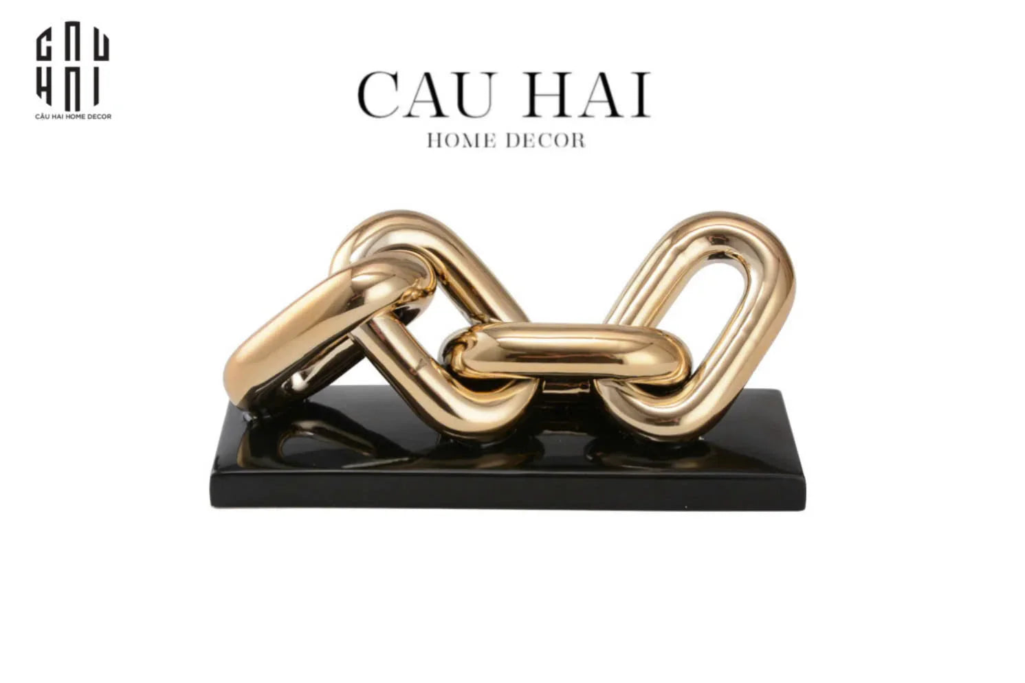 Tượng Trang Trí Marble - Infinity Chain-CẬU HAI HOME DECOR