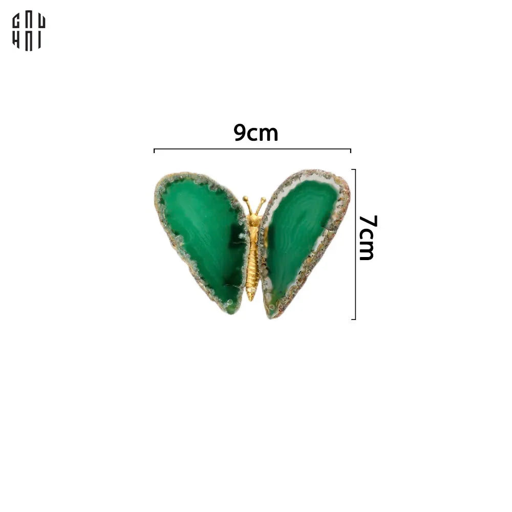 TƯỢNG TRANG TRÍ ONYX BUTTERFLY - GREEN-CẬU HAI HOME DECOR