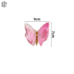Tượng Trang Trí Onyx Butterfly - Pink-CẬU HAI HOME DECOR
