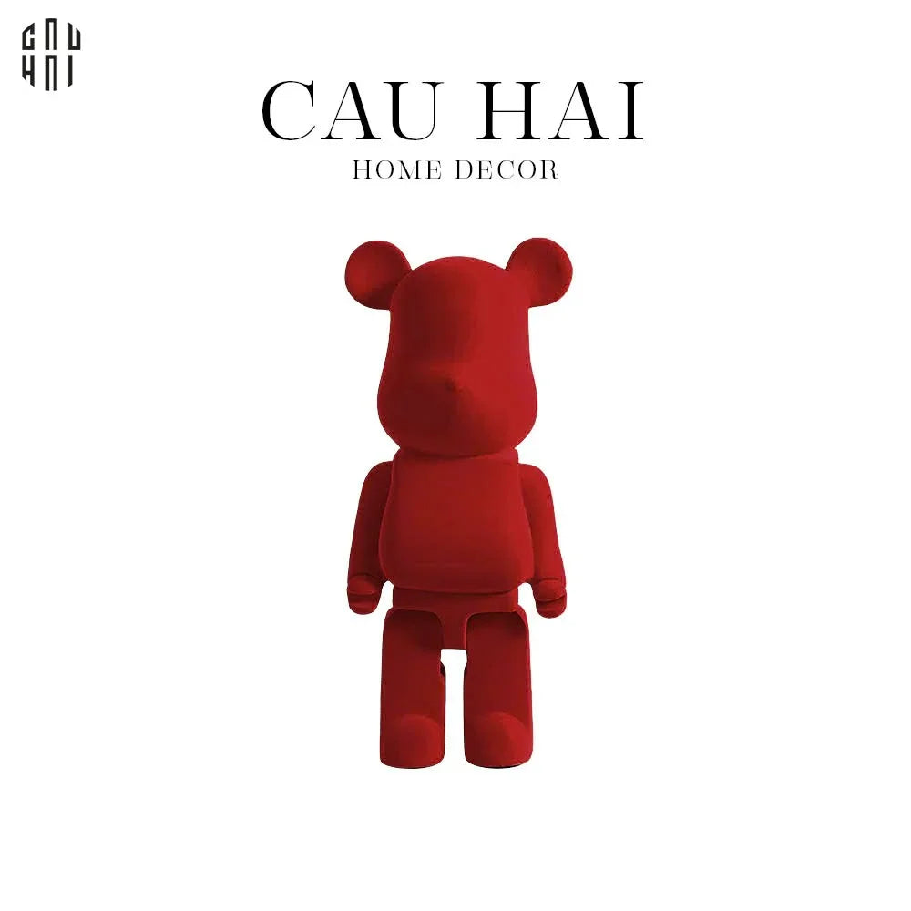 TƯỢNG TRANG TRÍ RED VELVET BEARBRICK-CẬU HAI HOME DECOR