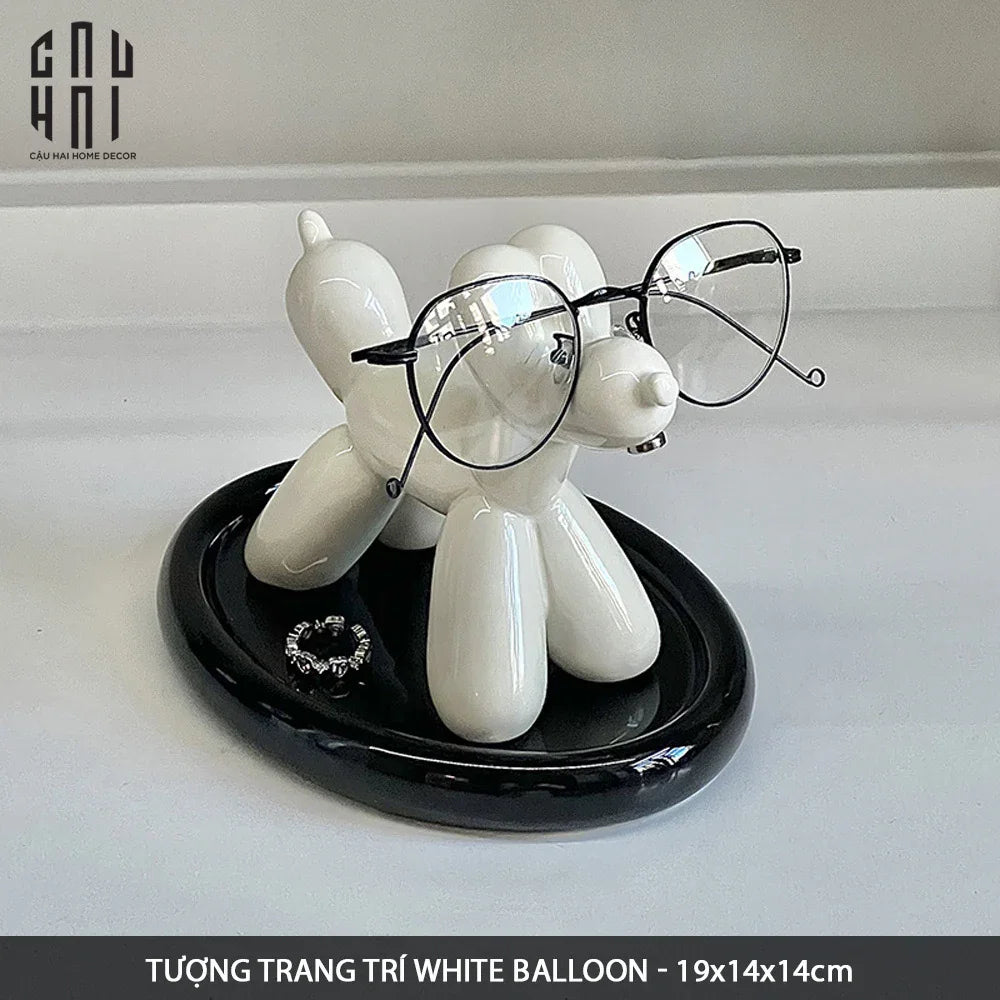 TƯỢNG TRANG TRÍ WHITE BALLOON-CẬU HAI HOME DECOR