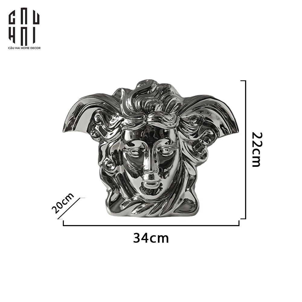 TƯỢNG VERSACE LUXURY - SILVER SS25-CẬU HAI HOME DECOR