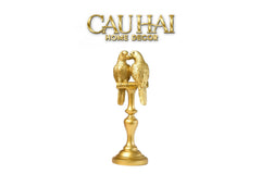 Tượng Vẹt Mào Duo Cockatoo H28 Aurum-CẬU HAI HOME DECOR