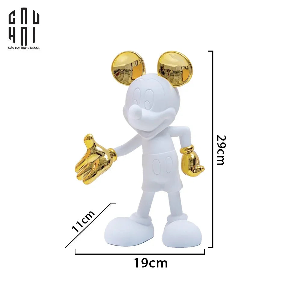 TƯỢNG MICKEY HANDSHAKE UNION D’OR H29-CẬU HAI HOME DECOR